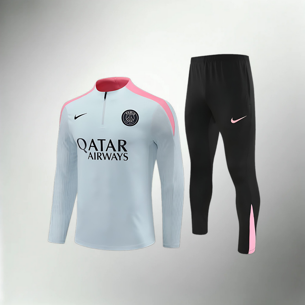Paris Saint-Germain Light Blue, Black and Pink Tracksuit