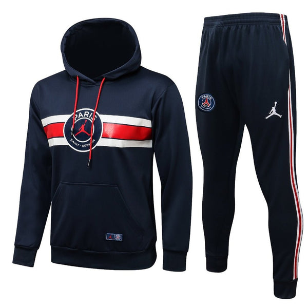 PSG Dark Blue and Red x White Premium Tracksuit